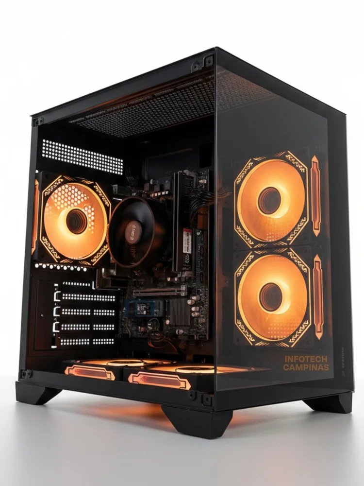 PC Gamer Aquario Preto Ryzen 7 5700g | Potência Máxima | 32gb Ram | SSD 1TB Nvme | WINDOWS 11 Pro - view 4