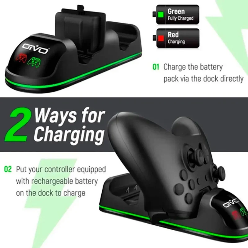Base Carregador Organizador Suporte Charging Dock Station Compativel XBOX One X 4 In 1