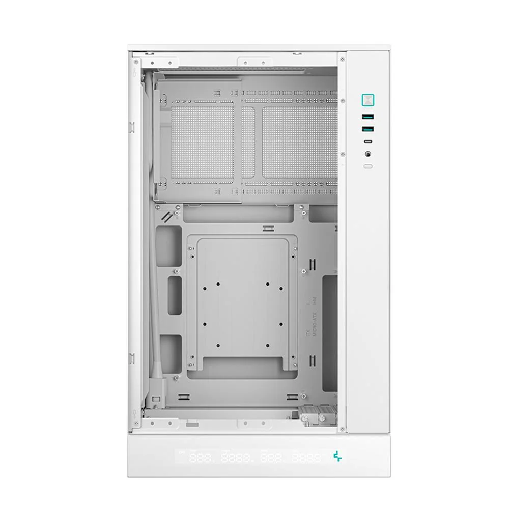 Gabinete Gamer Deepcool Ch270 Digital Mini Tower Vidro Frontal Branco
