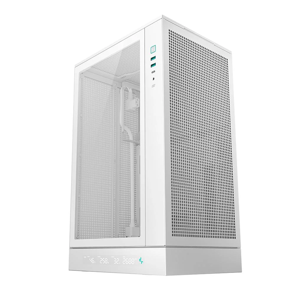 Gabinete Gamer Deepcool Ch270 Digital Mini Tower Vidro Frontal Branco