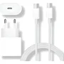 Kit C/ 2 Carregadores Apple 20w Usb-c + Cabo C Para Iphone 15 16 17 - Branco