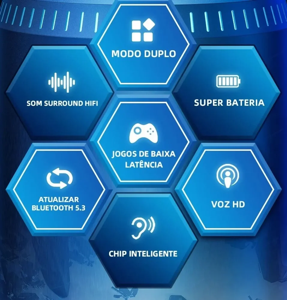 Fone Bluetooth Lenovo Gm2 Pro Gamer Bluetooh 5.3 - Branco