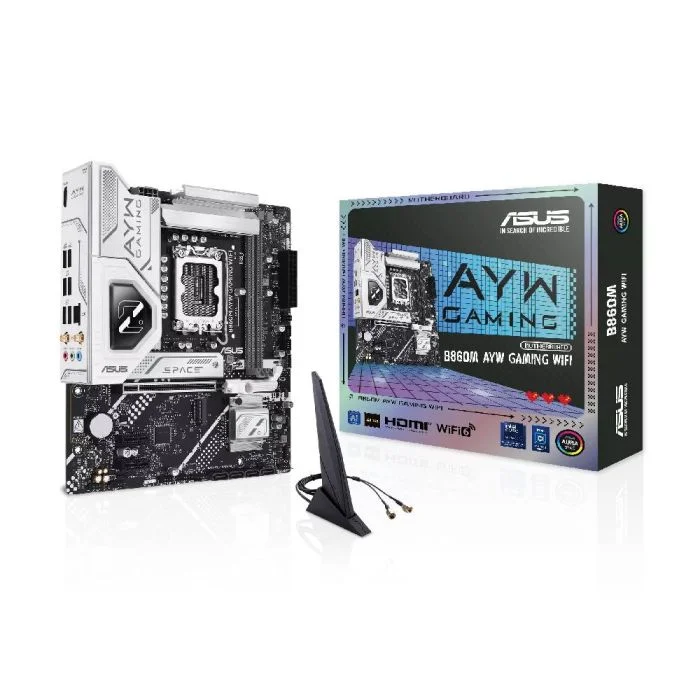 Placa Mãe Asus B860m Ayw Gaming Wifi LGA 1851 2xDDR5 Chipset Intel B860 Matx Placa Mãe Asus B860m Ayw Gaming Wifi LGA 1851 2xDDR5 Chipset Intel B860 Matx