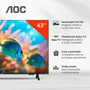 Smart Tv Aoc 43" Roku LED Full Hd Wi-fi 43s5155/78g Bivolt