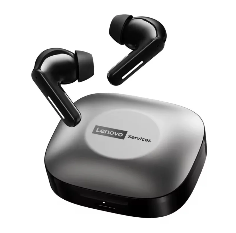 Fone De Ouvido Lenovo Services Le209 Bluetooth Cancelamento De Ruído Inteligente E Design Premium - Preto