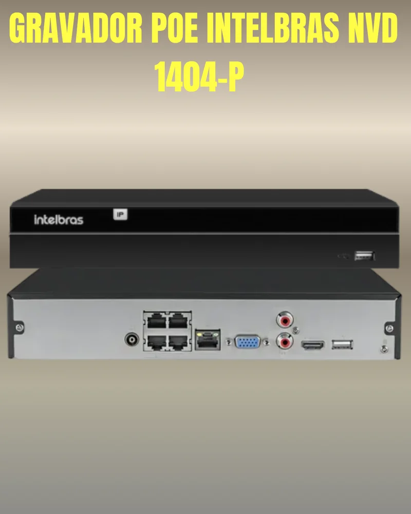 Kit Cftv 2 Câmeras Ip Vipc 1230b Intelbras Nvd 1404p S/hd