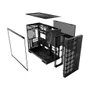 Gabinete Gamer Geometric Future Model 5 Vent Com 5 Fans Preto
