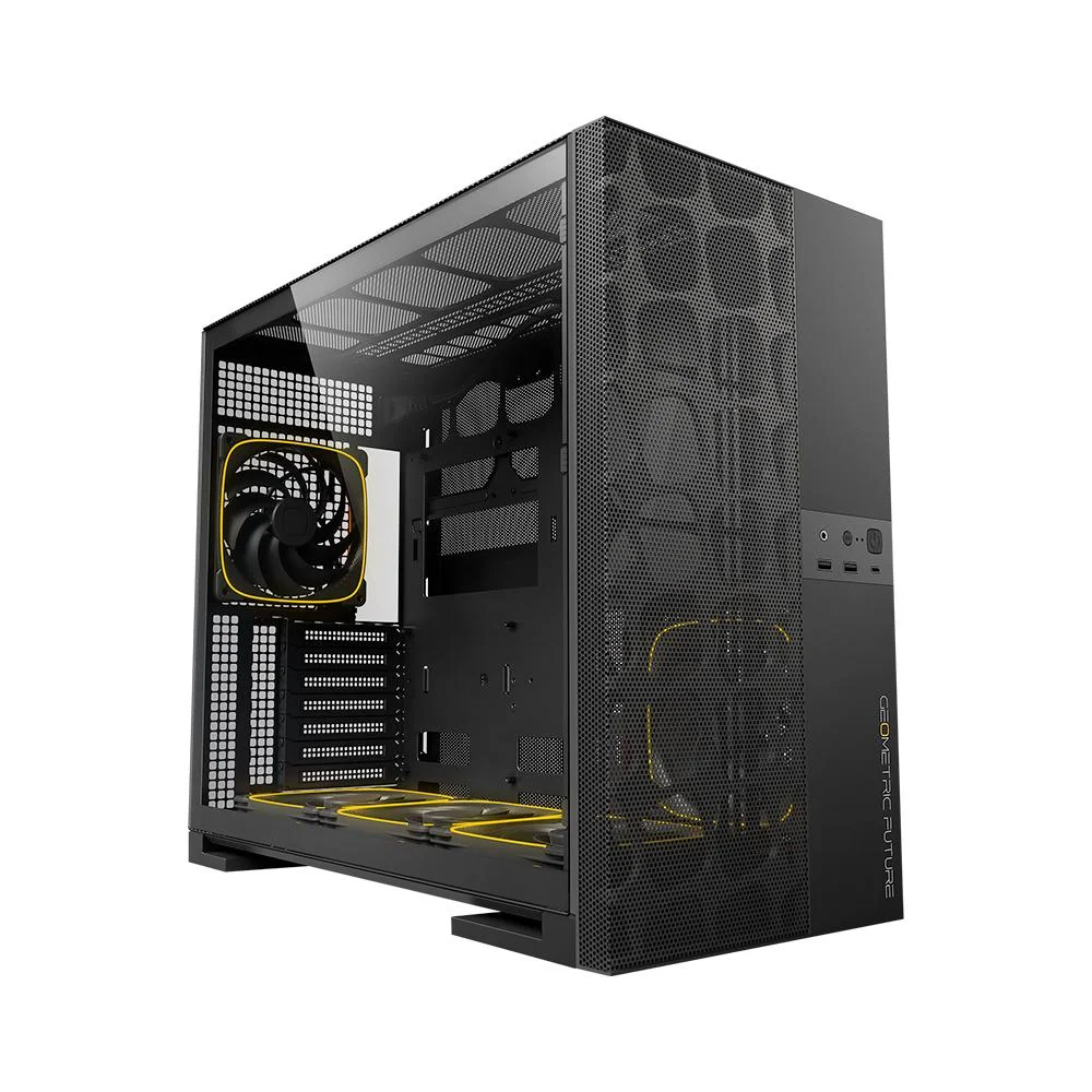 Gabinete Gamer Geometric Future Model 5 Vent Com 5 Fans Preto Gabinete Gamer Geometric Future Model 5 Vent Com 5 Fans Preto