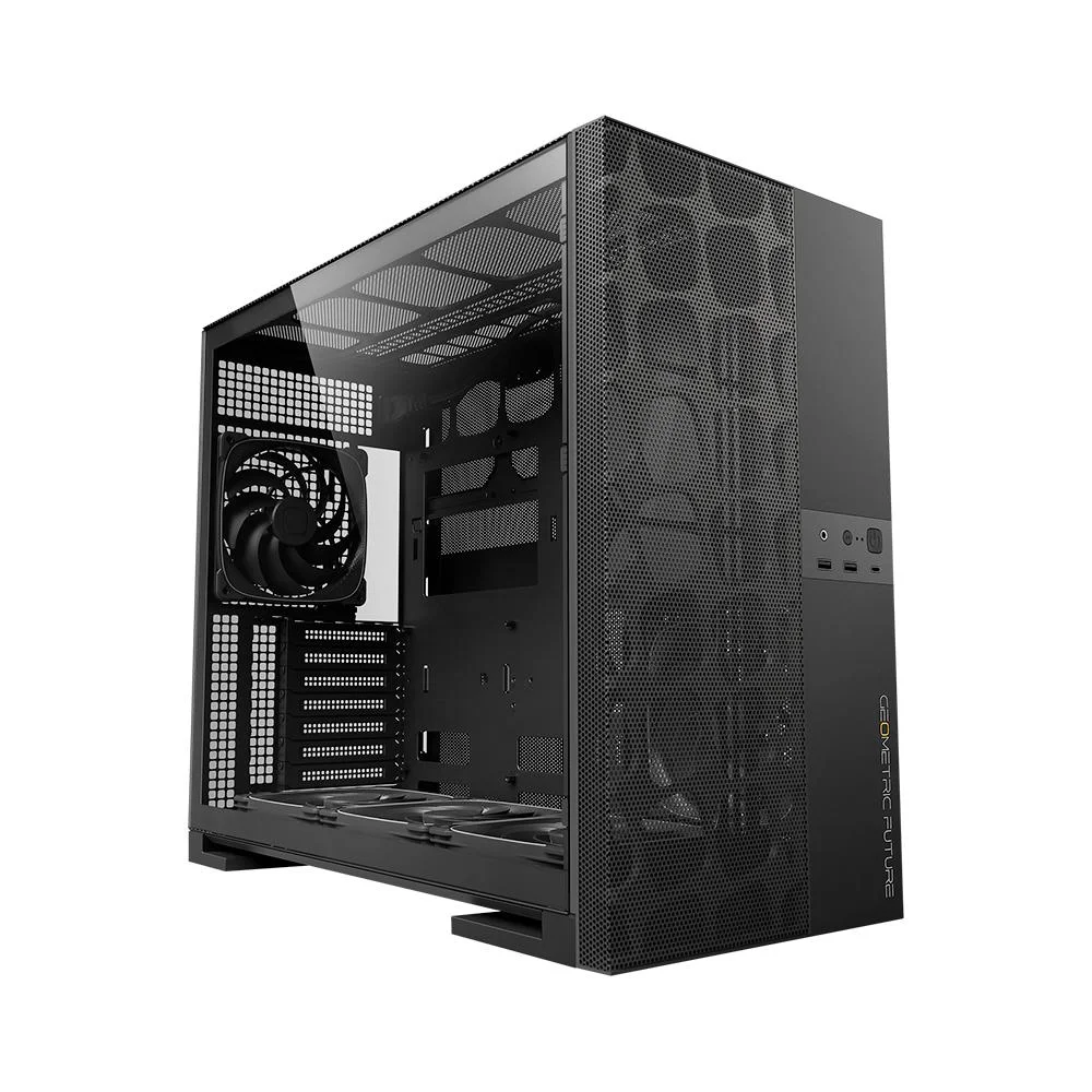 Gabinete Gamer Geometric Future Model 5 Vent Com 5 Fans Preto Gabinete Gamer Geometric Future Model 5 Vent Com 5 Fans Preto