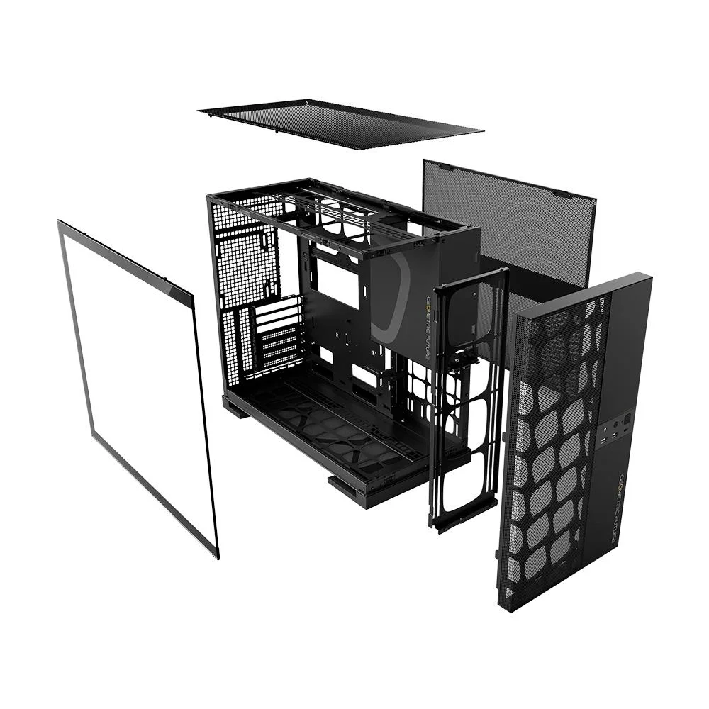 Gabinete Gamer Geometric Future Model 5 Vent Com 5 Fans Preto Gabinete Gamer Geometric Future Model 5 Vent Com 5 Fans Preto