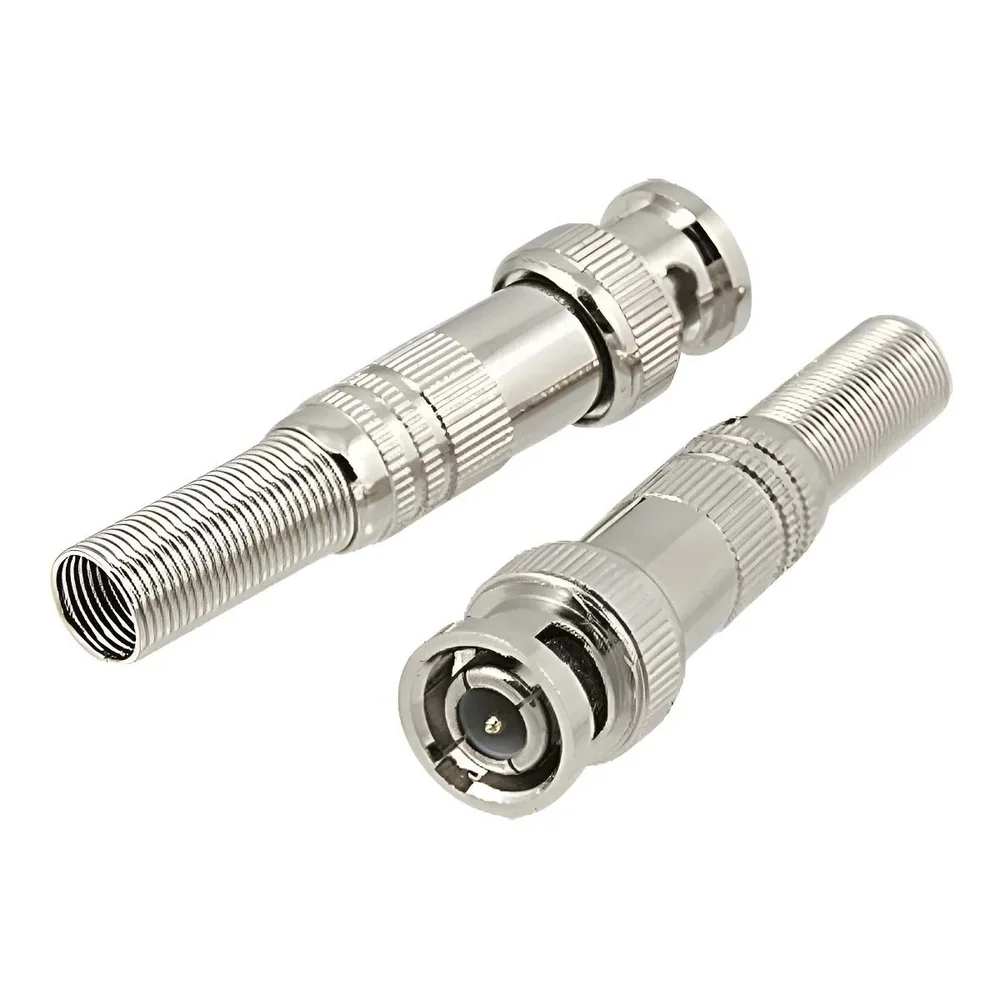 Conector Bnc Mola 4mm Parafuso Para Cftv Camera Unidade