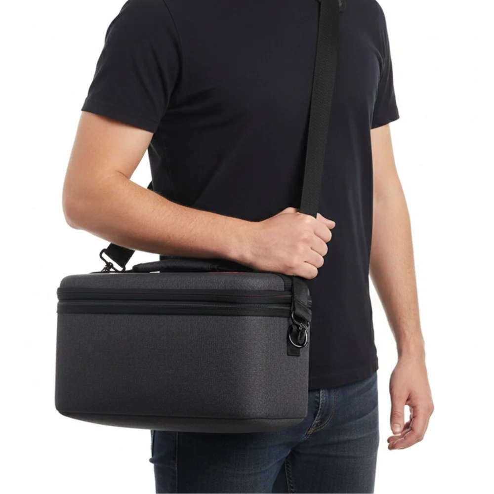 Bag Maleta Transporte Mala De Viagem + Case De Silicone Protetora + Película Vidro Para Switch 2 (branco)
