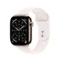 Apple Watch Series 11 Gps + Cellular - Caixa Dourada De Titânio – 46 Mm - Pulseira Esportiva Blush-clara – M/g