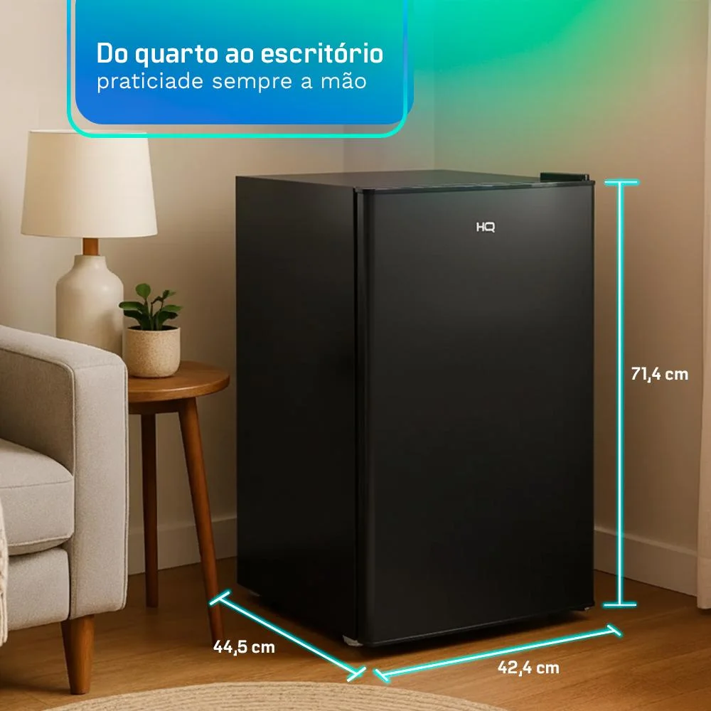 Frigobar Hq 76 Litros Preto Bc-76 Frigobar Hq 76 Litros Preto Bc-76