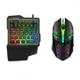 Kit Mobilador Celular Gamer: Teclado One Hand+mouse Gamer