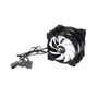 Kit c/3 Ventoinhas Gamer Rise Mode X Led Rainbow Black 120mm 1200 RPM - RM-XLD-01-RBW