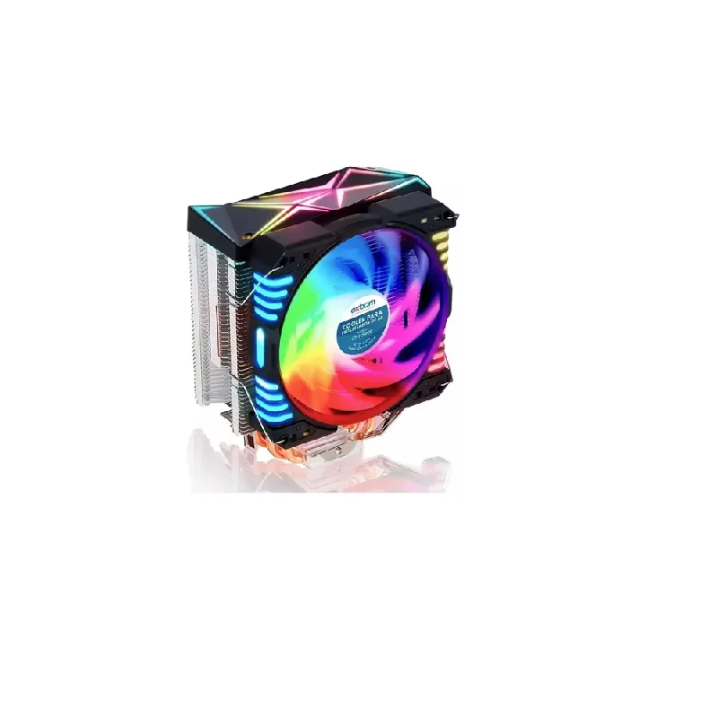 Cooler Exbom Gamer Universal Com 4 Heatpipes Cobre RGB Cp-h5400 Cooler Exbom Gamer Universal Com 4 Heatpipes Cobre RGB Cp-h5400