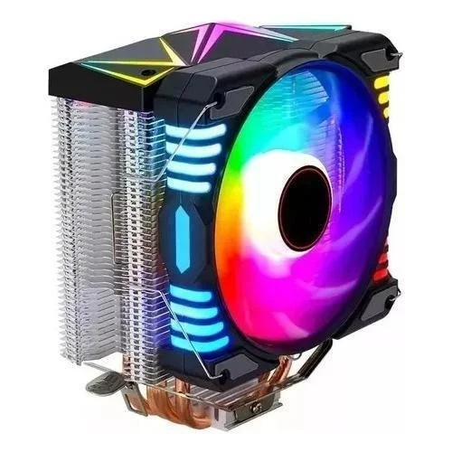 Cooler Exbom Gamer Universal Com 4 Heatpipes Cobre RGB Cp-h5400 Cooler Exbom Gamer Universal Com 4 Heatpipes Cobre RGB Cp-h5400