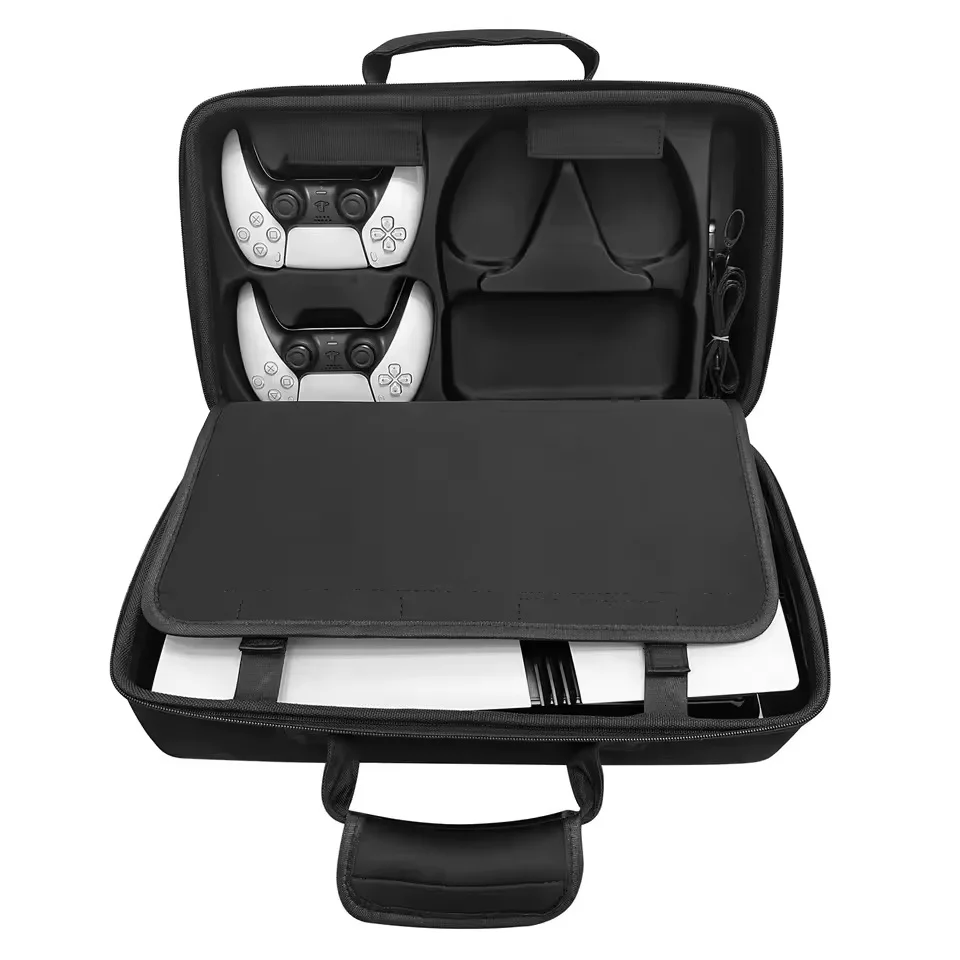 Bolsa Premium Mochila Transporte Para Playstation 5 Pro E Acessórios Preta Bolsa Premium Mochila Transporte Para Playstation 5 Pro E Acessórios Preta