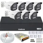 Kit 7 Câmeras Full Color C/áudio Dvr Intelbras 8 Canais S/hd