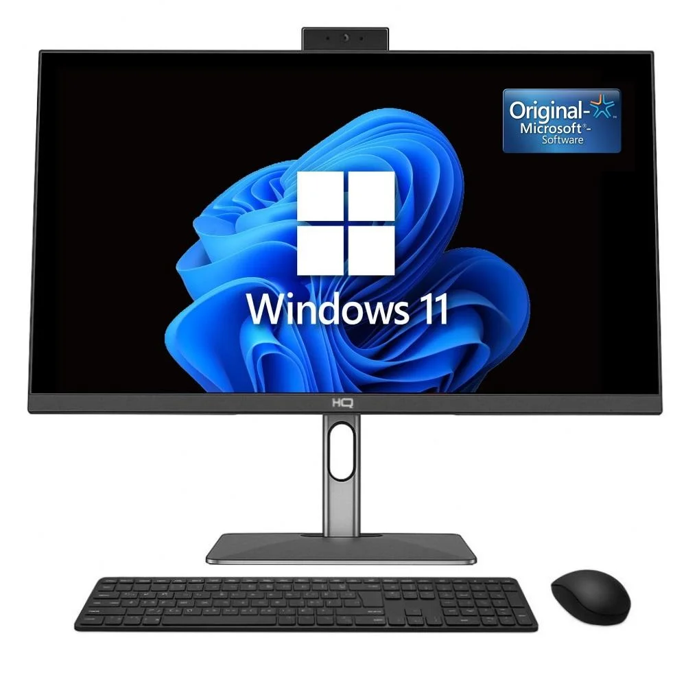 "Computador All In One 24"", Intel Core i5 11400 11ª Geração, 8GB Ddr4, SSD 512gb, WINDOWS 11  , Webcam, Wifi, Bluetooth, Hq Silver Aihqp-010"