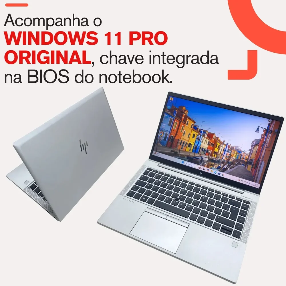 Usado - Notebook Usado Hp 845 G8 Ryzen 3 5450u Pro SSD 256gb 8GB Video Vega 6 Biometria WINDOWS 11 Pro - view 5