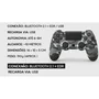 Controle Sem Fio Compatível Com Play4 Ps4 Playstation 4 / Slim / Pro / PC E Smart Tvs Samsung Urban Camuflado
