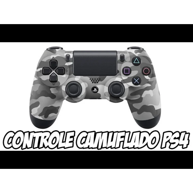 Controle Sem Fio Compatível Com Play4 Ps4 Playstation 4 / Slim / Pro / PC E Smart Tvs Samsung Urban Camuflado Controle Sem Fio Compatível Com Play4 Ps4 Playstation 4 / Slim / Pro / PC E Smart Tvs Samsung Urban Camuflado