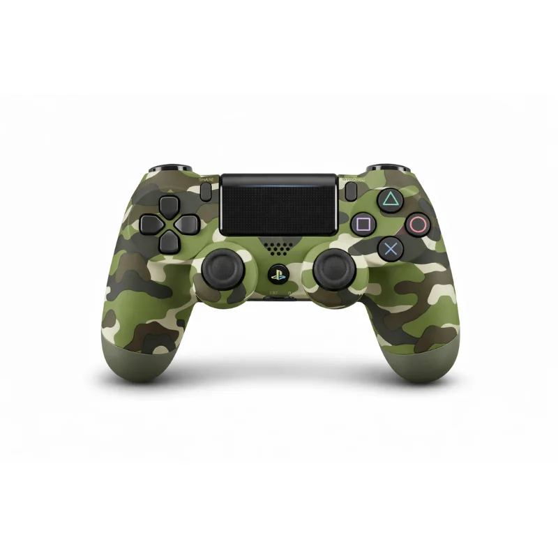 Controle Sem Fio Compatível Com Play4 Ps4 Playstation 4 / Slim / Pro / PC E Smart Tvs Samsung Cor:verde Camuflado Controle Sem Fio Compatível Com Play4 Ps4 Playstation 4 / Slim / Pro / PC E Smart Tvs Samsung Cor:verde Camuflado