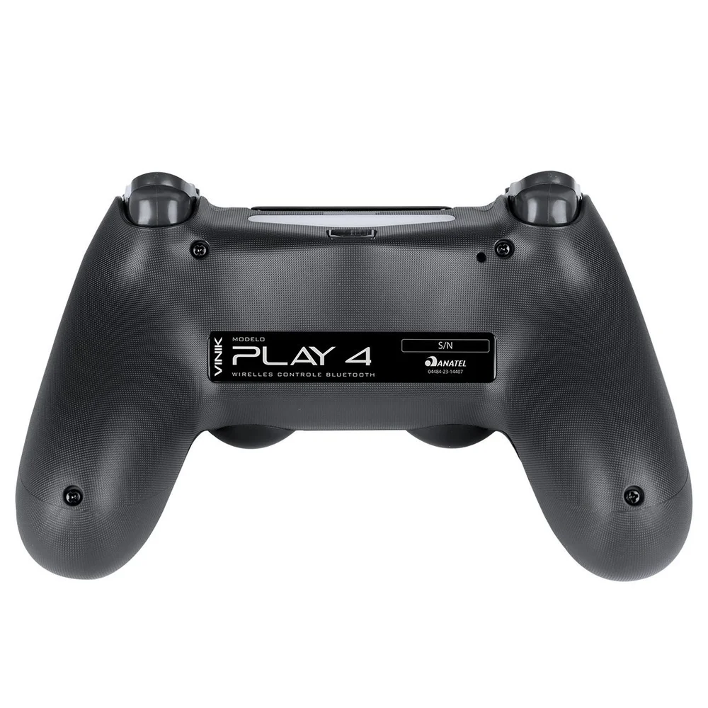 Kit Com 2 Controles Playstation 4 Dualshock Sem Fio | Ps4 | Play 4 | Preto | Vinik