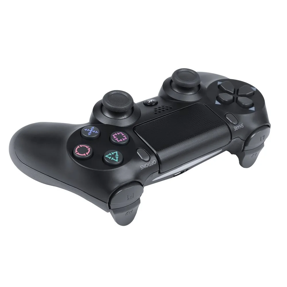 Kit Com 2 Controles Playstation 4 Dualshock Sem Fio | Ps4 | Play 4 | Preto | Vinik