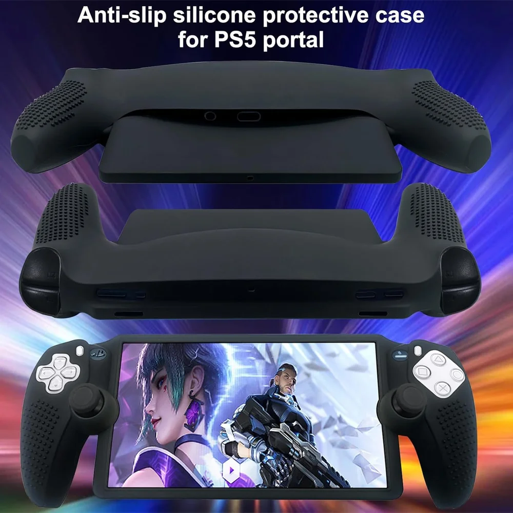 Capa Protetora Silicone Para Playstation Ps Portal Preta