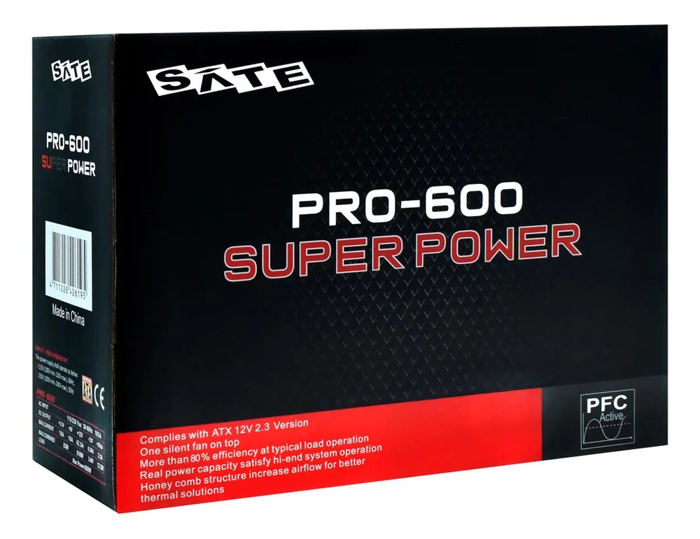 Fonte Para Gabinete Satellite Pro-600 Super Power