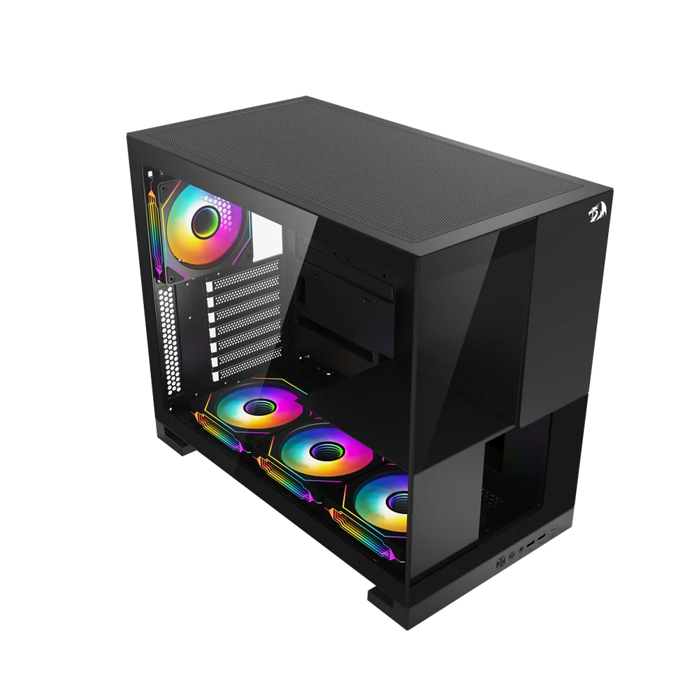 Gabinete Gamer Redragon Eternal Preto Sem Fans Ca-612b