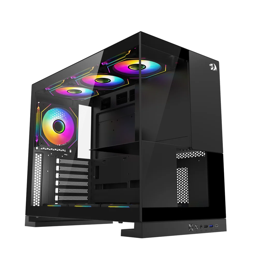 Gabinete Gamer Redragon Eternal Preto Sem Fans Ca-612b